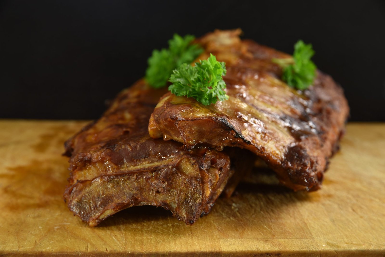 Glaserte spareribs med persille